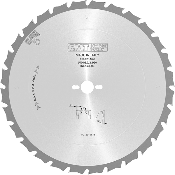 CMT Lama per Taglio Legno Construct Blade - CMT ORANGE TOOLS