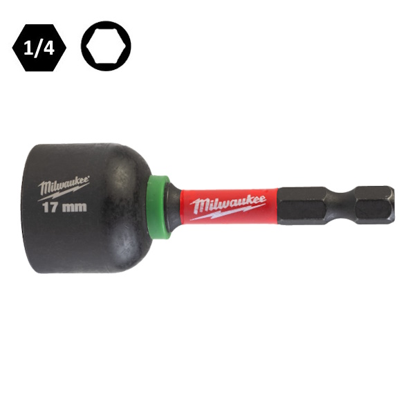 Milwaukee Bussola Esagonale Magnetica MM17,0X65 con Attacco da 1/4" - MILWAUKEE - Immagine 1