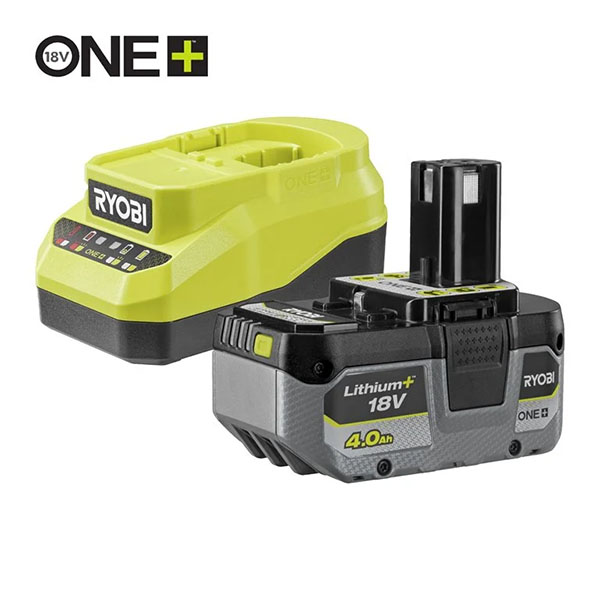 Ryobi KIT Batteria 4.0 AH + Caricabatterie 18V MOD. RC18120A-140X - RYOBI