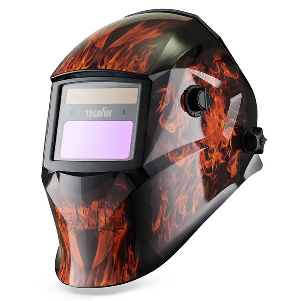 Telwin Maschera per Saldatura Stream Flame Mma/MIG-MAG/TIG - TELWIN