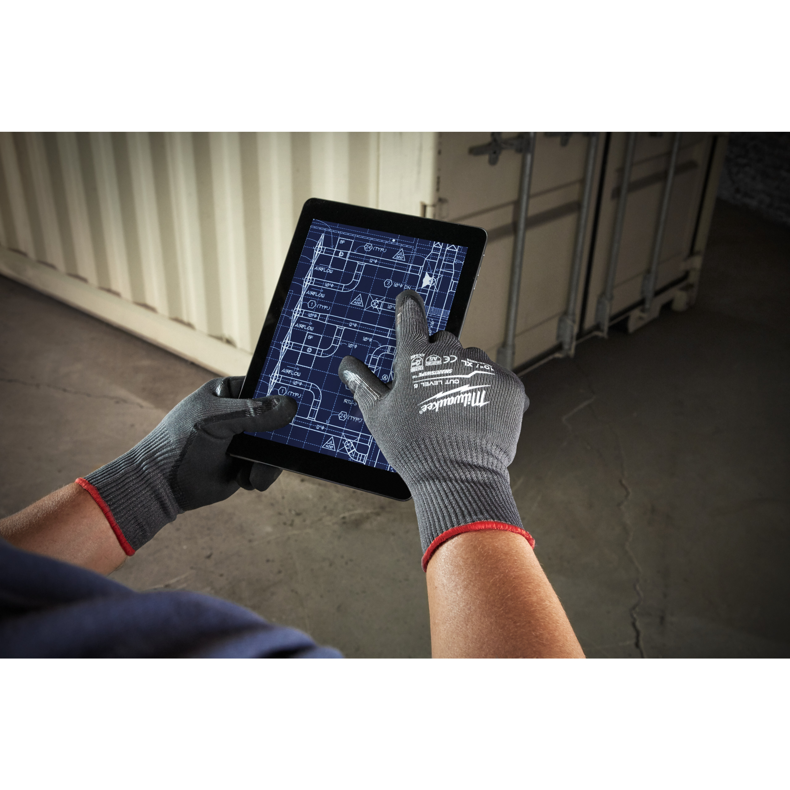 Milwaukee Guanti MOD. CUT e Gloves Colore GRIGIO/NERO - MILWAUKEE - Immagine 5