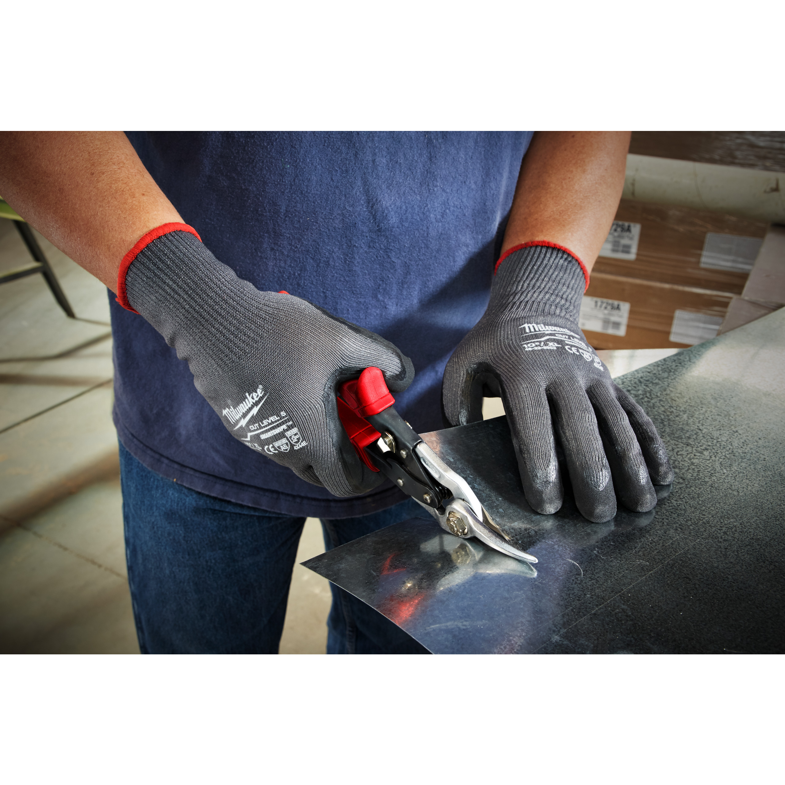 Milwaukee Guanti MOD. CUT e Gloves Colore GRIGIO/NERO TG10 (XL) - MILWAUKEE - Immagine 3