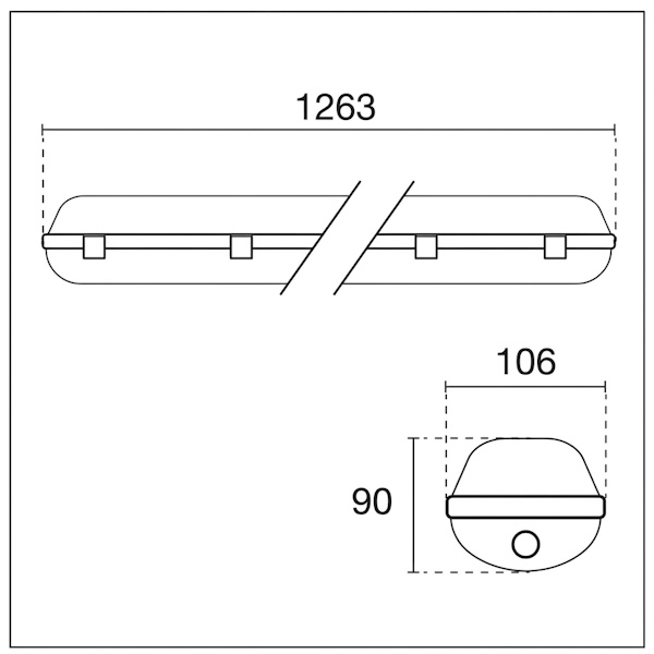 Century Plafoniera LED con Tubi MOD. Suprema Round IP65 - CENTURY ITALIA - Immagine 5
