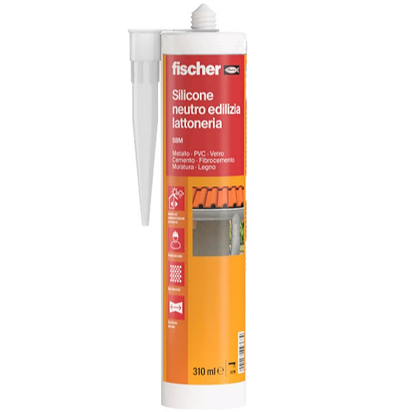Fischer Silicone Neutro Edilizia-LATTONERIA SBM ML310