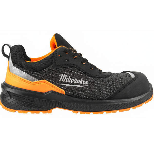 Milwaukee Scarpe Antinfortunistiche Basse MOD. FLEXTRED Hi-VIS Arancione S1PS