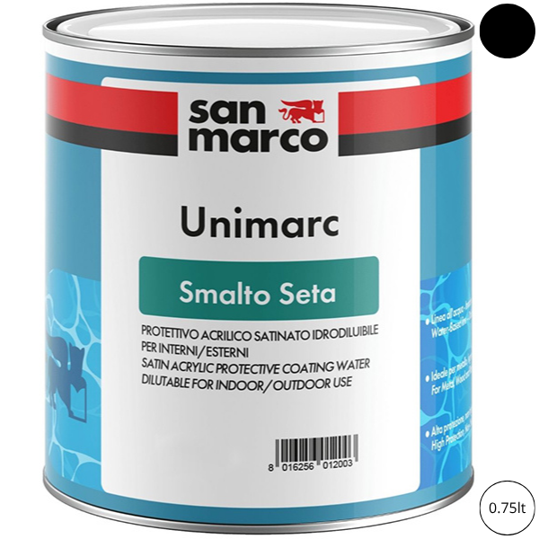 SAN Marco Unimarc Smalto Seta Nero LT 0,75 - SAN MARCO - Immagine 1