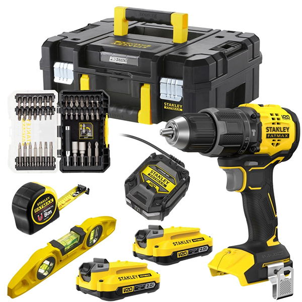 Stanley Trapano Avvitatore Percussione Batteria 18V ART. SFMCK100D2T-QW - STANLEY