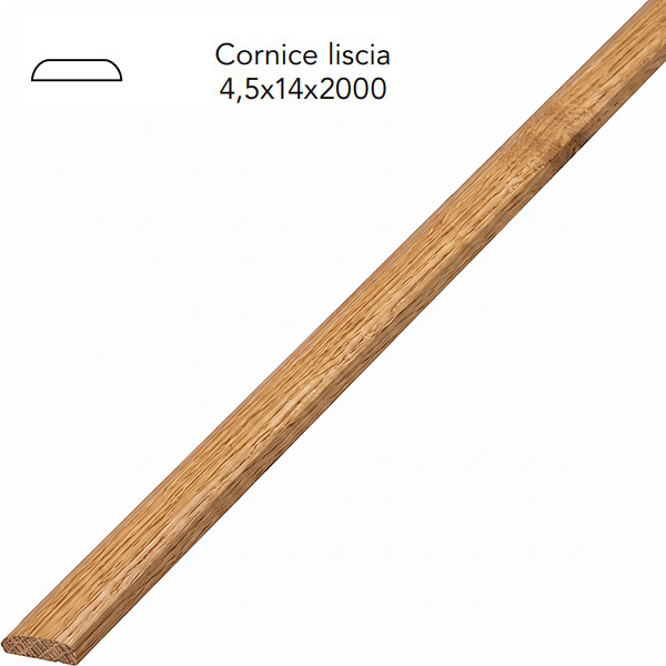 Pircher Cornice Liscia Legno Massello Lucidato Rovere - PIRCHER OBERLAND - Immagine 2
