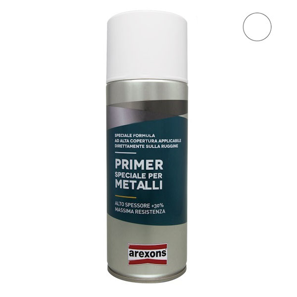 AREXONS Smalto Speciale Metalli Fondo Riempitivo Bianco Spray ML400 - AREXONS
