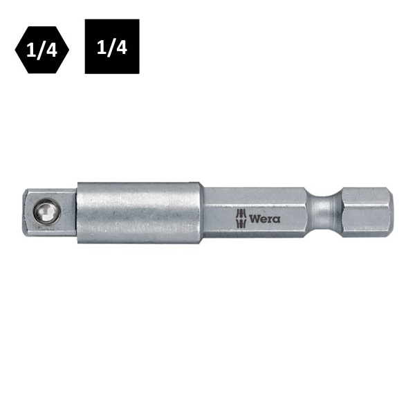 Wera 870/4 Raccordo per Bussole Manuali da 1/4"X50 MM. - WERA
