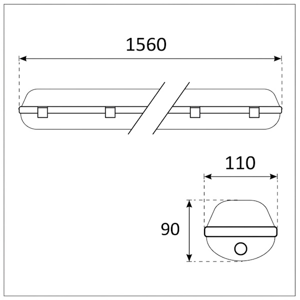 Century Plafoniera LED con 2 Tubi MOD. Suprema Round-R 48W - CENTURY ITALIA - Immagine 4