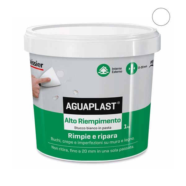 Aguaplast Alto Riempimento Stucco in Pasta Bianco KG 1 - AGUAPLAST