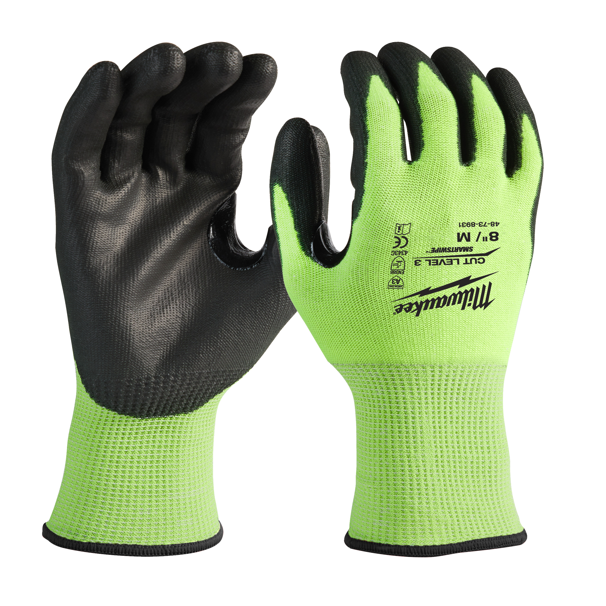 Milwaukee Guanti MOD. Hi-VIS CUT C Gloves Colore GIALLO/NERO - MILWAUKEE