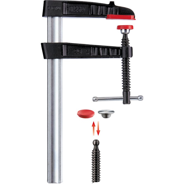 Bessey Strettoio a Vite con Ganasce in Ghisa Malleabile con Traversino ART. Tg-K - BESSEY TOOLS