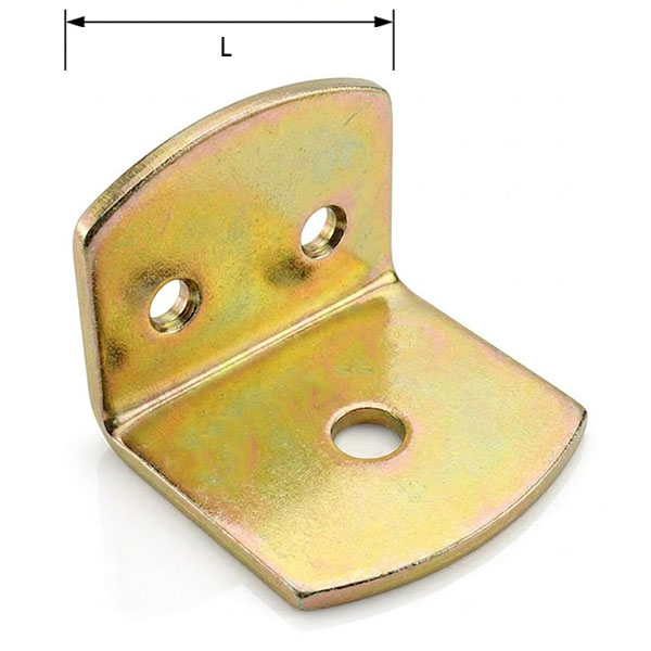 MINUTEX Squadrette Reggipiani in Acciaio Zincato Giallo in CONF.DA PZ4 - MINUTEX - Immagine 3