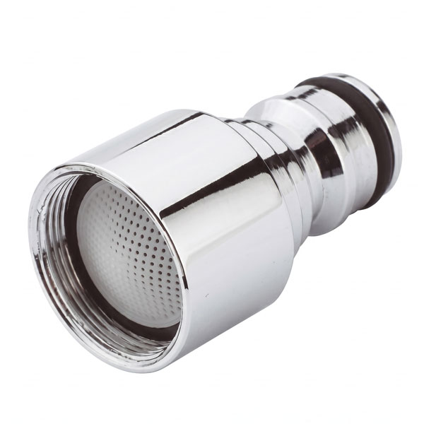 Aquajet Adattatore Rapido con Aeratore Femmina Cromato M22X1 - AQUAJET