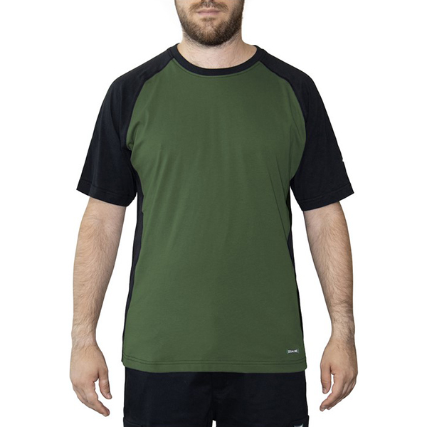 Issa T-SHIRT Ravello VERDE/NERO