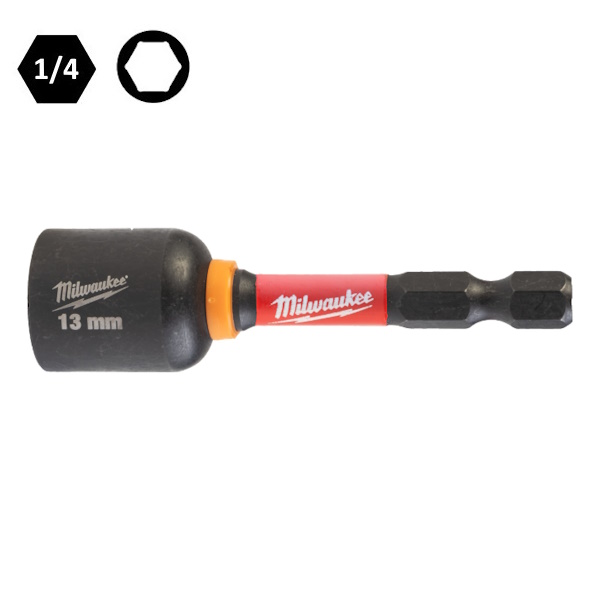 Milwaukee Bussola Esagonale Magnetica MM13,0X65 con Attacco da 1/4" - MILWAUKEE - Immagine 1