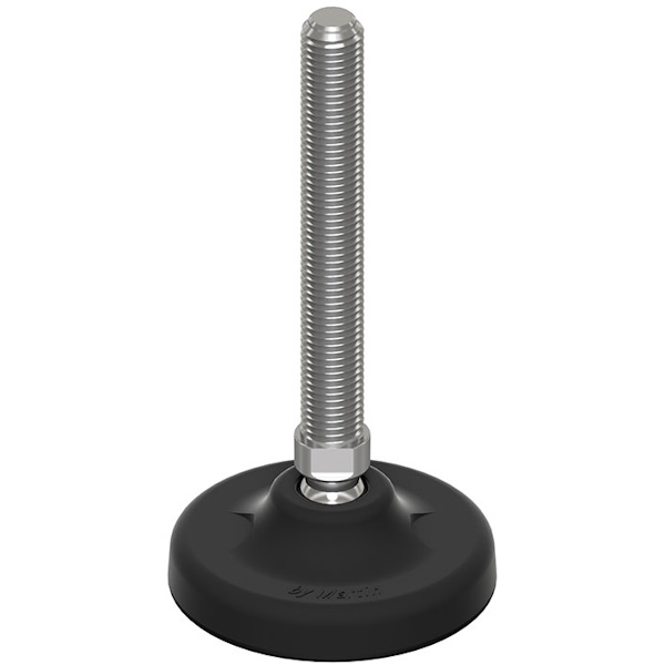 Martin Piede INOX A2 Base Plastica Snodato 30° Antiscivolo D.MM105 M16/M20/M24 N25000 - MARTIN - Immagine 3