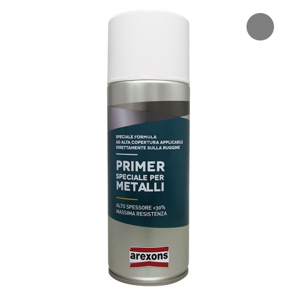 AREXONS Smalto Speciale Metalli Fondo Antiruggine Grigio Spray ML400 - AREXONS