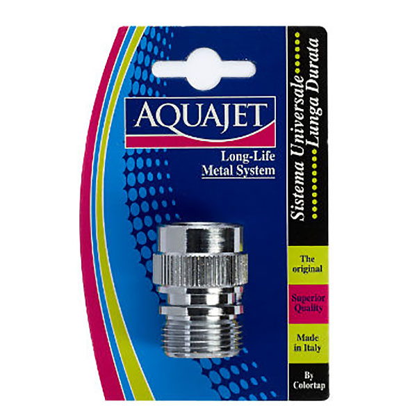Aquajet Raccordo Automatico Cromato con Filetto Maschio 3/4" - AQUAJET - Immagine 2