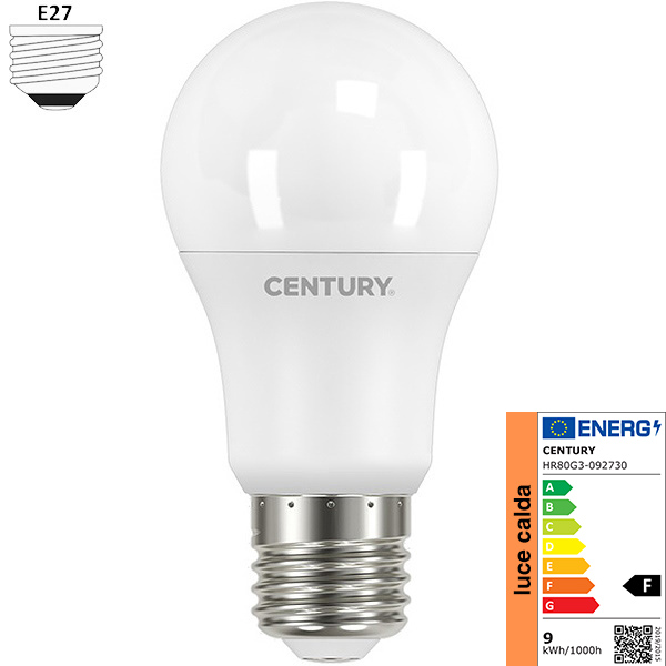 Century Lampadina LED Harmony 80 Goccia A60 230V E27 IP20 - CENTURY ITALIA - Immagine 4
