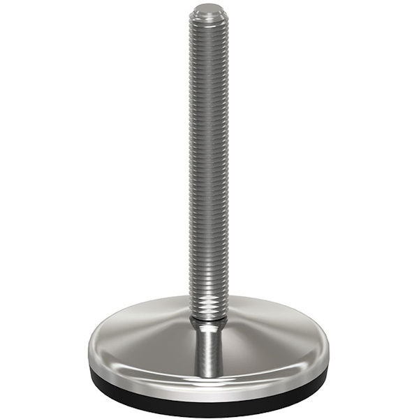 Martin Piede INOX A2 Base Vulcanizzata Snodato 10° D.MM120 - MARTIN - Immagine 3