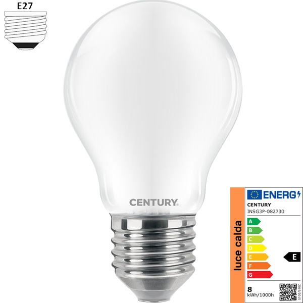Century Lampadina LED Incanto Saten Goccia Plus 230V E27 IP20 - CENTURY ITALIA - Immagine 4