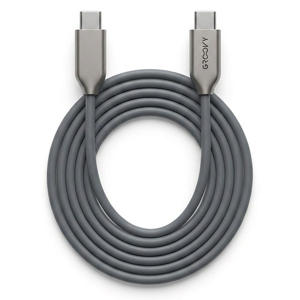 Groovy Cavo Type-C per Dispositivi con Usb-C MT1 Colore Grigio - GROOVY