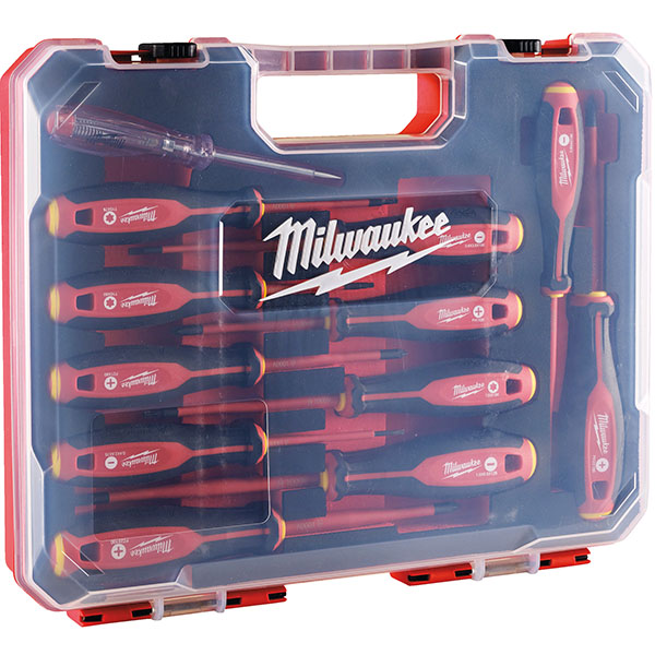 Milwaukee Serie di 12 Giraviti Isolati 1000V - MILWAUKEE