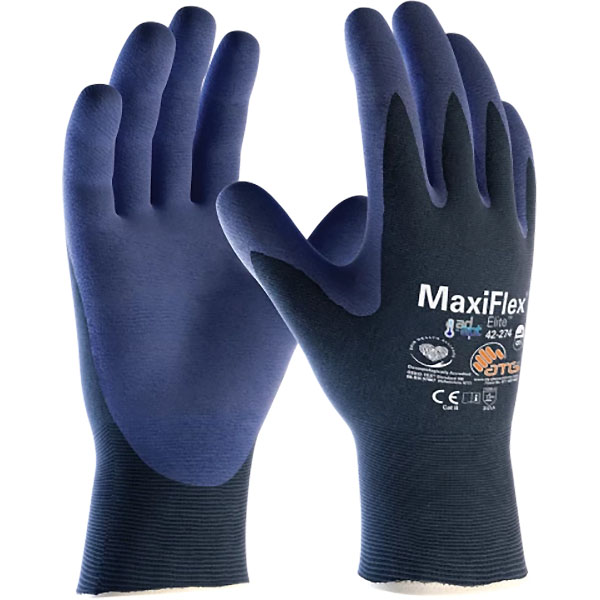ATG Guanti MOD. MAXIFLEX Elite con Ad-APT A42-274 Colore BLU