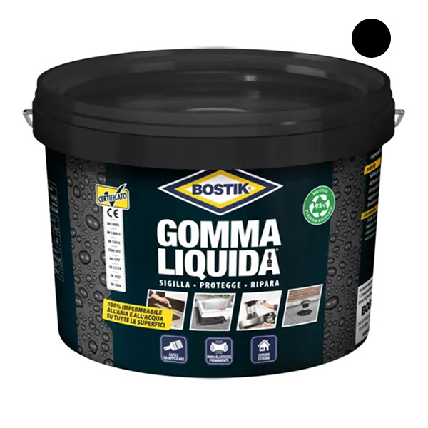 UHU Bostik Gomma Liquida Impermeabilizzante Barattolo LT2,5 - UHU BOSTIK
