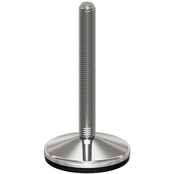 Martin Piede INOX A2 Base Vulcanizzata Snodato 10° D.MM100 - MARTIN - Immagine 3