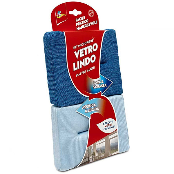 Superfive Vetrolindo KIT per il Lavaggio di Vetri e Cristalli - SUPERFIVE - Immagine 2