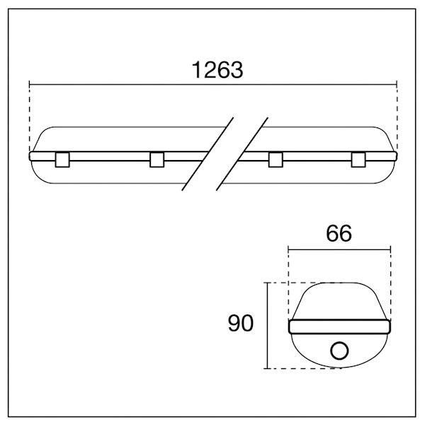 Century Plafoniera LED con Tubi MOD. Suprema Round IP65 - CENTURY ITALIA - Immagine 4