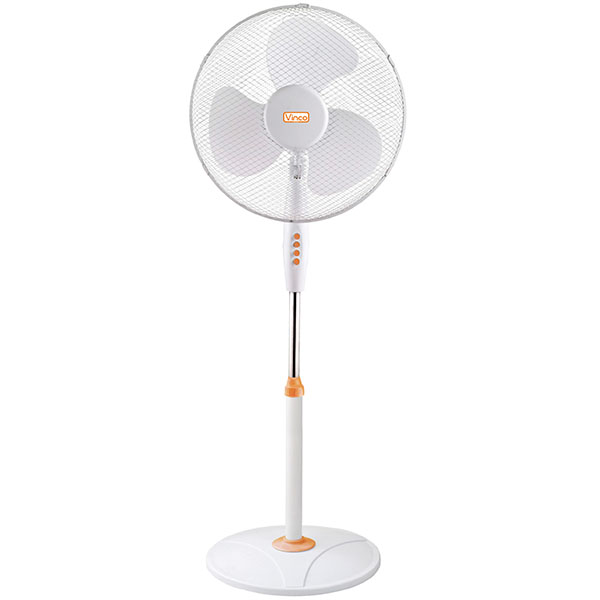 Vinco Ventilatore a Piantana D.CM40 Altezza CM165 3 Velocità Bianco - VINCO