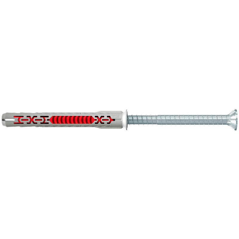 Fischer Tassello DUOXPAND T 8X 80 in Nylon Prolungato con Vite Testa Svasata Piana (TSP) TORX - FISCHER - Immagine 1