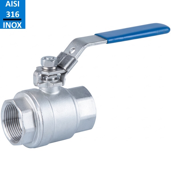 GT Comis ART. 1000 Valvola a Sfera in Acciaio INOX Aisi 316 con Leva F/F - G.T. COMIS