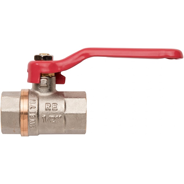 GT Comis ART. 300 Valvola a Sfera in Ottone Nichelato con Leva F/F