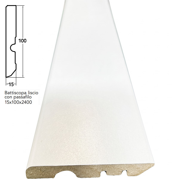 Pircher Battiscopa in MDF Colore Bianco - PIRCHER OBERLAND - Immagine 5