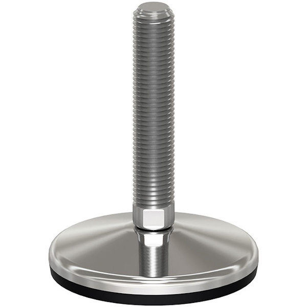 Martin Piede INOX A2 Base Vulcanizzata Snodato 10° D.MM150 - MARTIN - Immagine 3