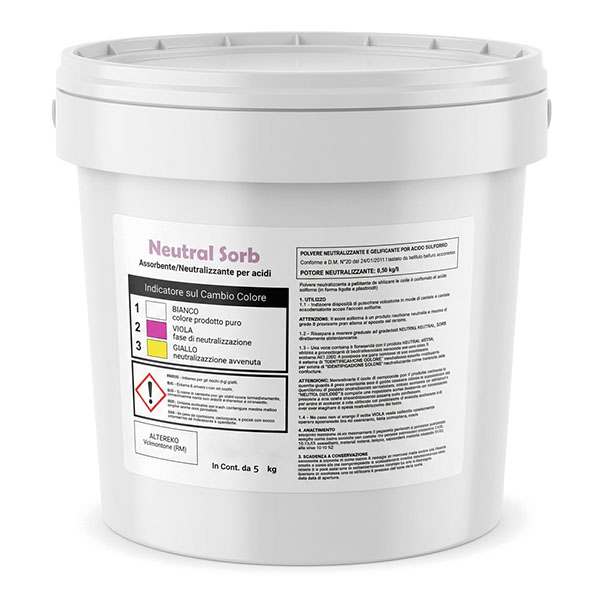 Altereko Neutral Sorb Neutralizzante per Acido Solforico in Secchio da KG.5 - ALTEREKO
