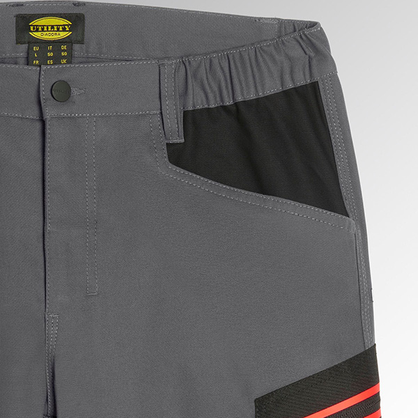 Diadora Pantalone da Lavoro Pant Stretch Performance 2.0 Grigio - DIADORA UTILITY - Immagine 2
