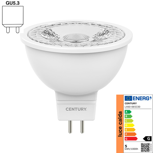 Century Faretto Spot LED LEXAR60 12V Attacco GU5.3 IP20 - CENTURY ITALIA - Immagine 4