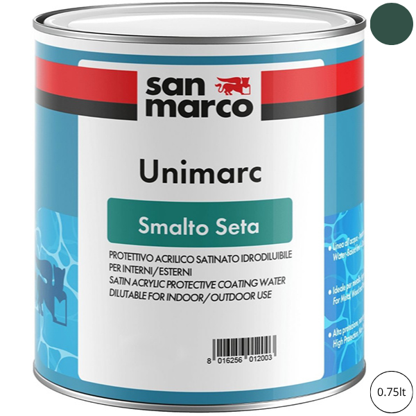 SAN Marco Unimarc Smalto Seta Verde Scuro LT 0,75 - SAN MARCO - Immagine 1