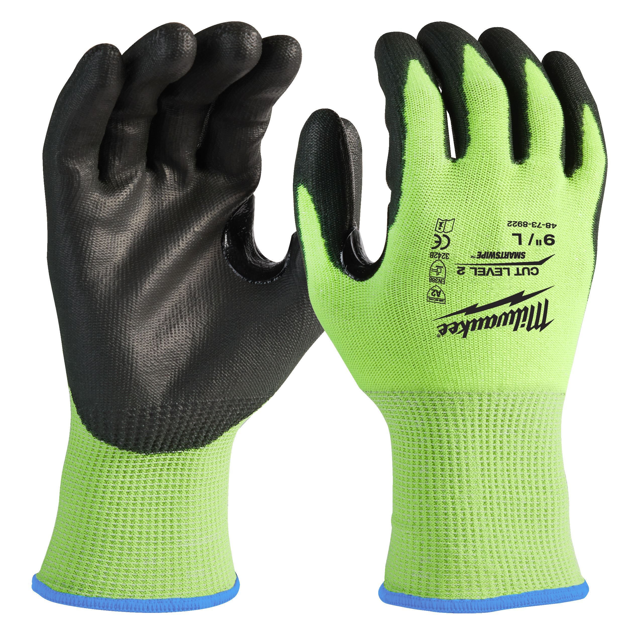 Milwaukee Guanti MOD. Hi-VIS CUT B Gloves Colore GIALLO/NERO - MILWAUKEE