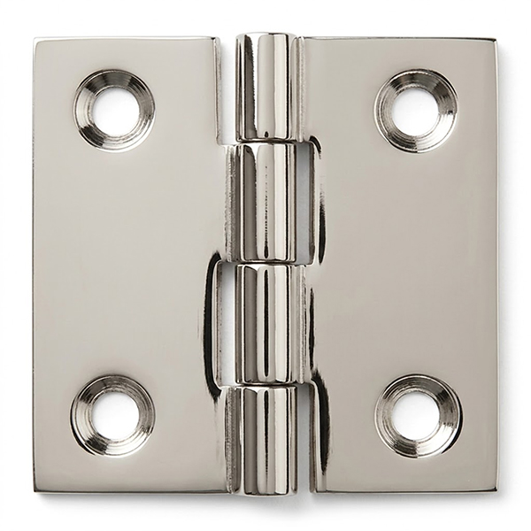 Metal Style Cerniera Fresata Piana Finitura Nichel Lucido CONF.DA PZ2 - METAL STYLE - Immagine 1