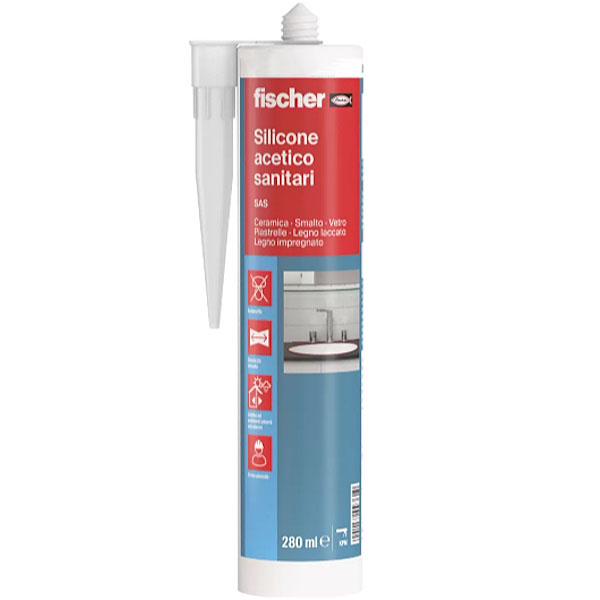 Fischer Silicone Acetico Sanitari SAS ML280