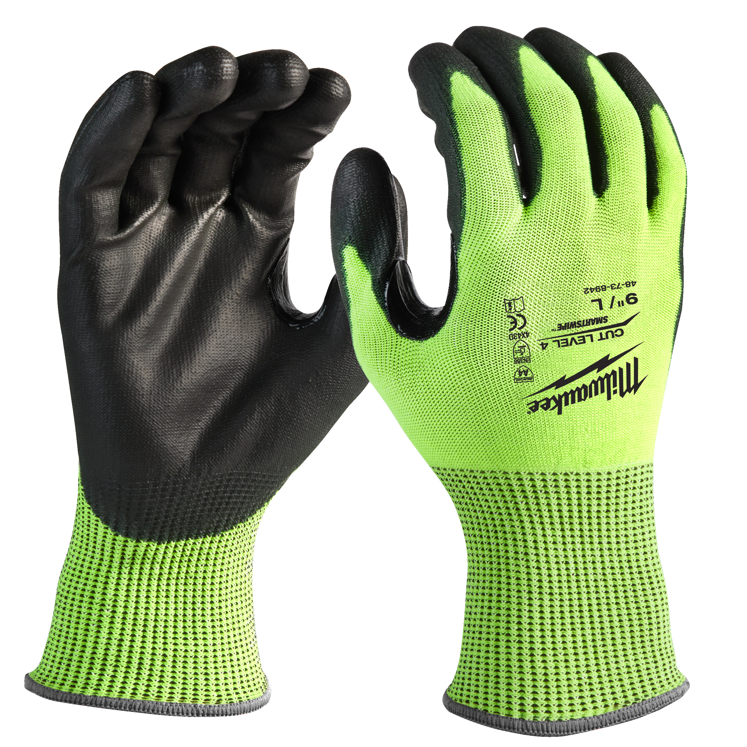 Milwaukee Guanti MOD. Hi-VIS CUT D Gloves Colore GIALLO/NERO - MILWAUKEE