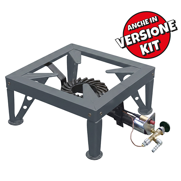 Project Fornellone a GAS 4 Piedi con Termocoppia e Piezo MOD. Powerfire 4 P DELUXE - PROJECT
